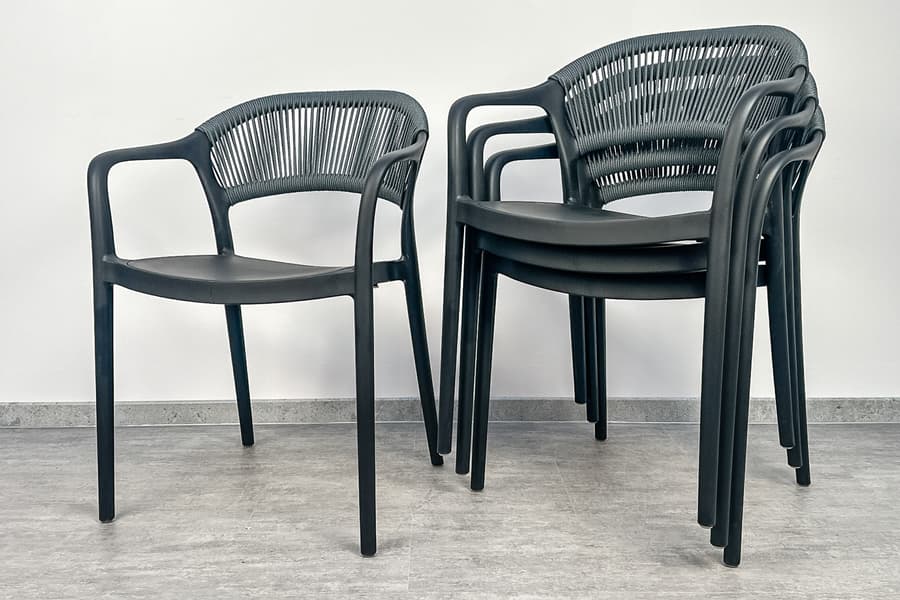 4 Gartenstühle Endemann Exclusive EE-S562-SS